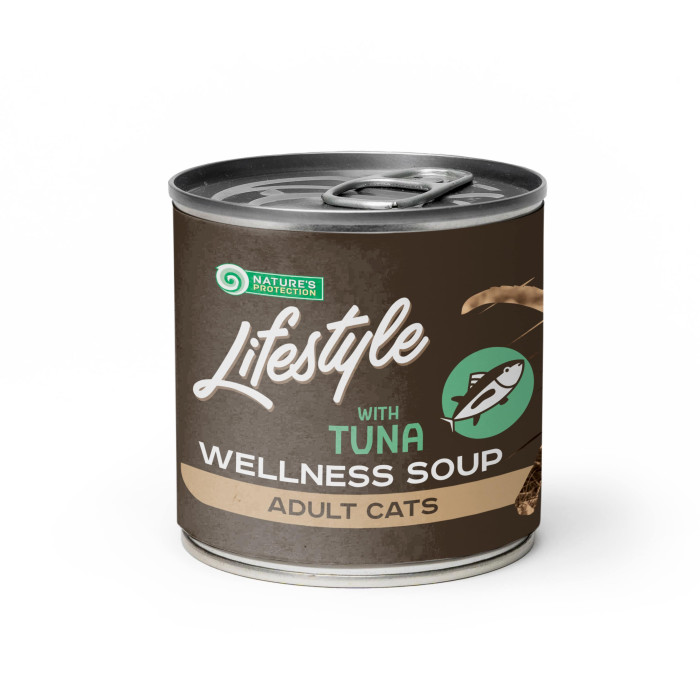 NATURE'S PROTECTION LIFESTYLE complementary feed - soup for adult cats with sensitive digestion, with tuna 