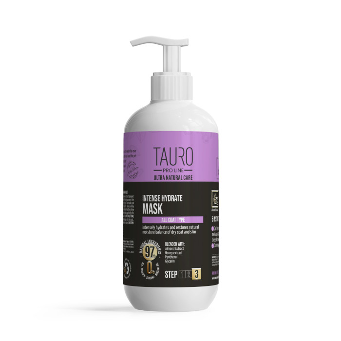 TAURO PRO LINE Ultra Natural Care интенсивно увлажняющая маска для кожи и шерсти собак и кошек 