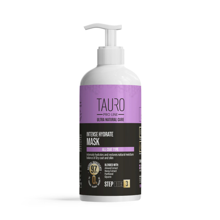 TAURO PRO LINE Ultra Natural Care kaukė intensyviai drėkinanti šunų ir kačių kailį bei odą 