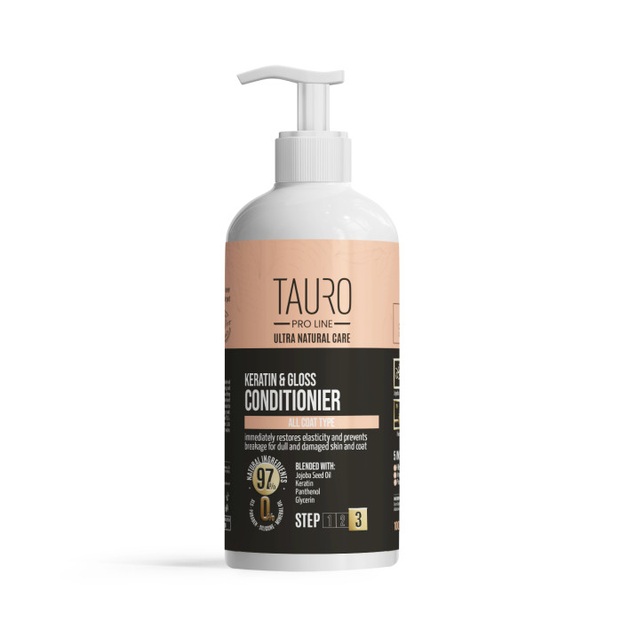 TAURO PRO LINE Ultra Natural Care кератиновый кондиционер для шерсти собак и кошек 