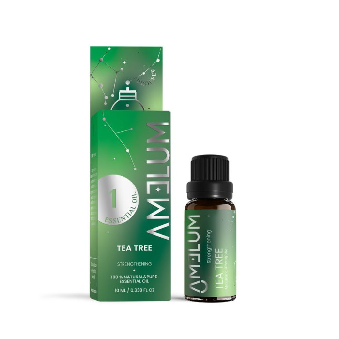 AMELUM Tea Tree, tea tree essential oil with dropper 