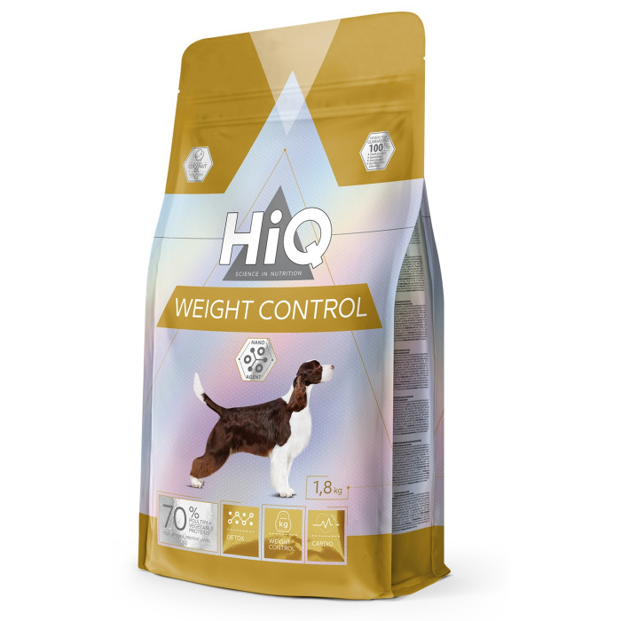 HIQ dry food for adult dogs of all breeds for weight control 