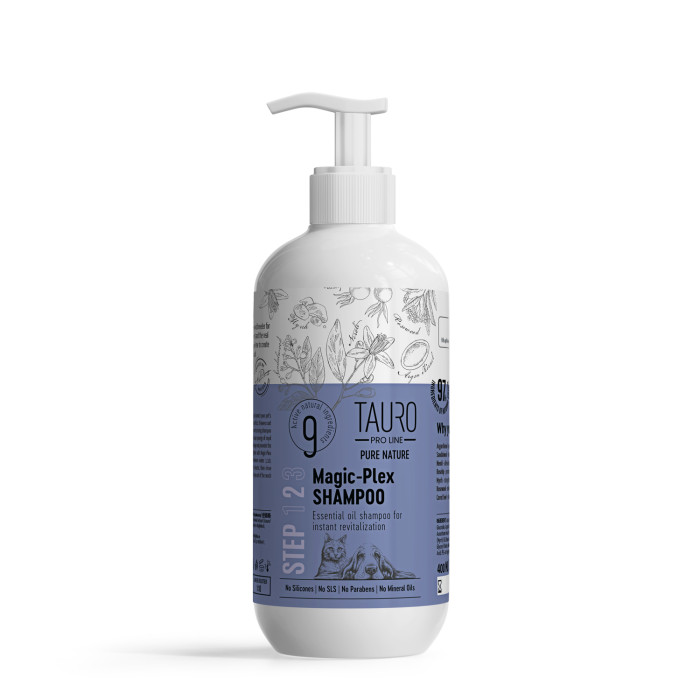 TAURO PRO LINE Pure Nature Magic-Plex, coat restoring shampoo for dogs and cats 