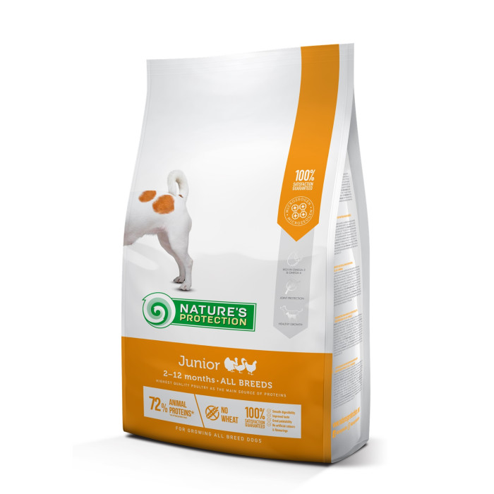 NATURE'S PROTECTION dry food for junior all breed dogs with poultry 