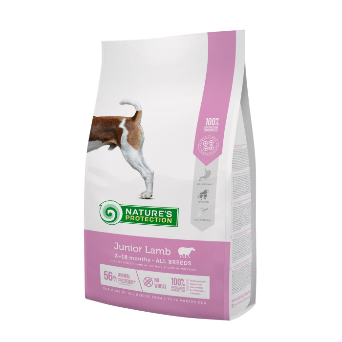 NATURE'S PROTECTION dry food for junior all breed dogs with lamb 