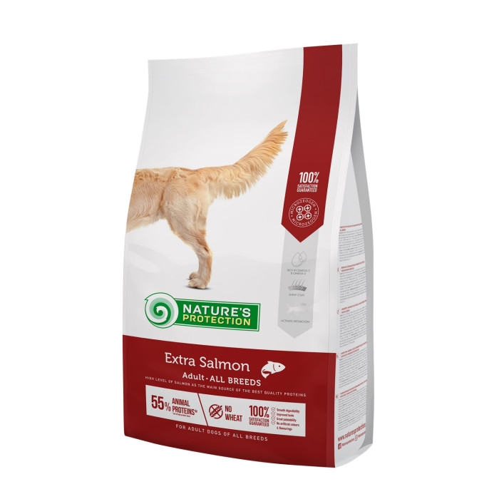 NATURE'S PROTECTION dry food for adult dogs of all breeds with salmon 