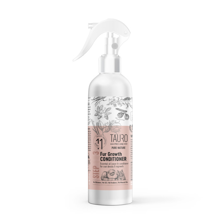 TAURO PRO LINE Pure Nature Fur Growth, coat growth promoting spray conditioner for dogs and cats 