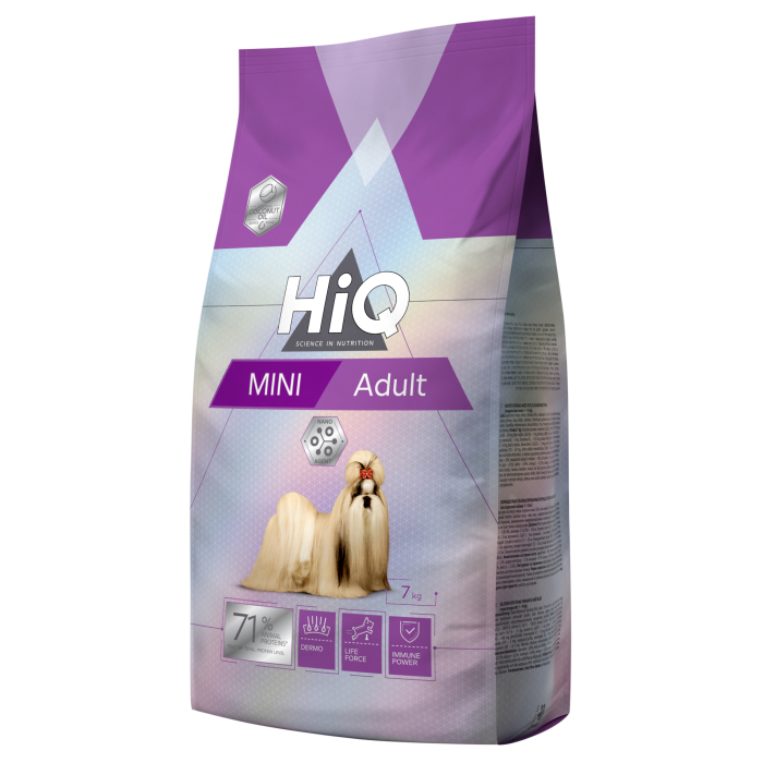 HIQ dry food for adult small breed dogs with poultry 