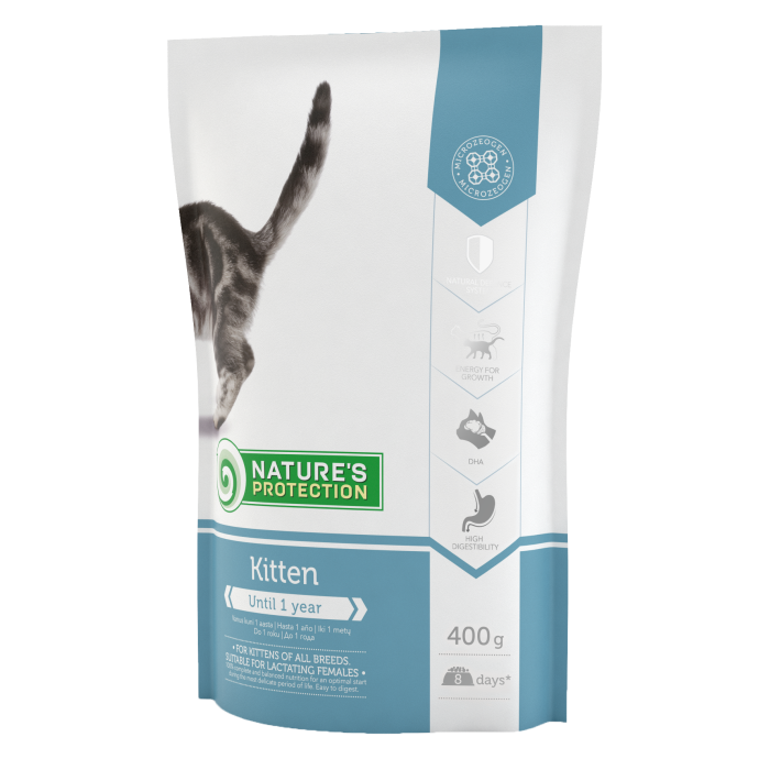 NATURE'S PROTECTION dry food for kittens with poultry and krill 