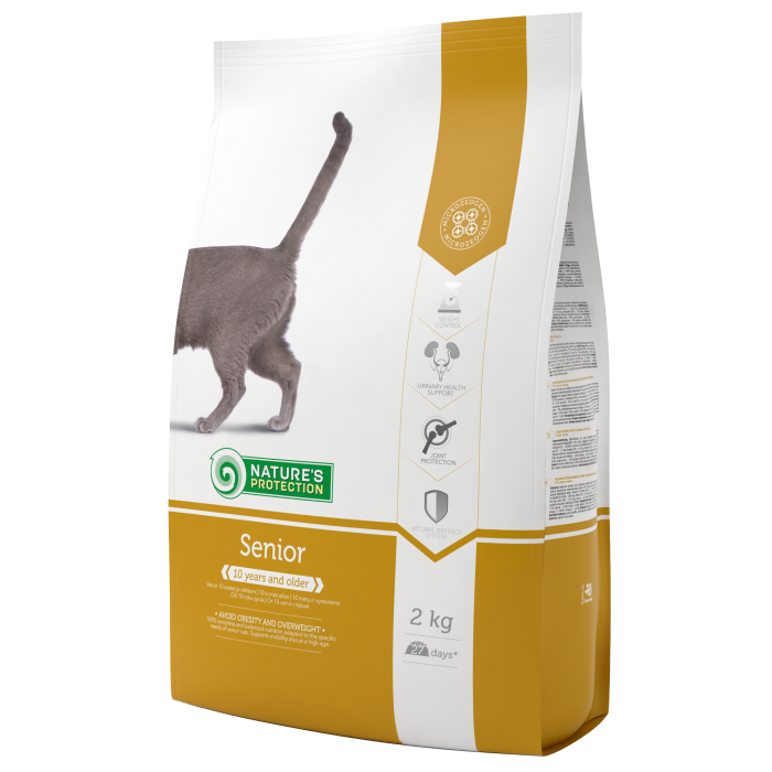 NATURE'S PROTECTION dry food for senior cats with poultry 