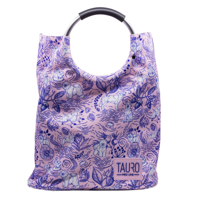 TAURO PRO LINE shopping bag, spacious, with metal handle, customized design 