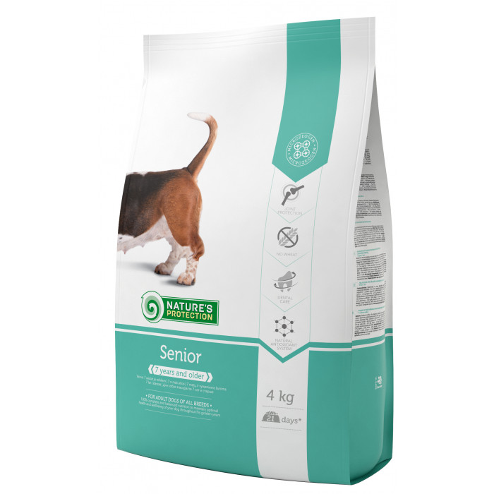 NATURE'S PROTECTION dry food for senior dogs of all breeds with poultry 