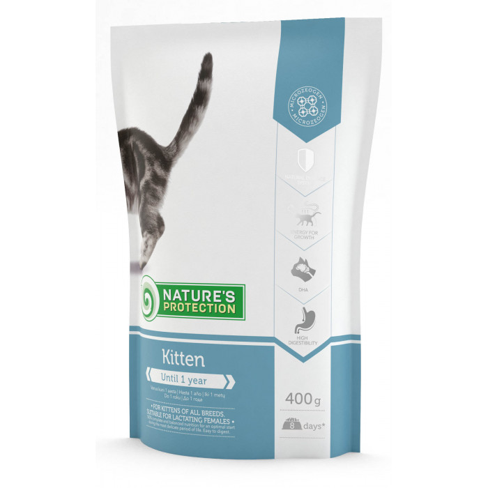 NATURE'S PROTECTION dry food for kittens with poultry and krill 