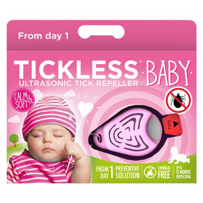 TICKLESS Baby Ultragarsinis kudikių pakabukas nuo erkių ir blusų  