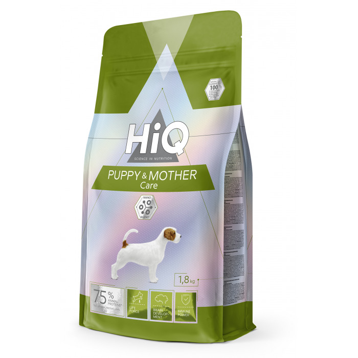 HIQ dry food for puppies of all breeds with poultry 