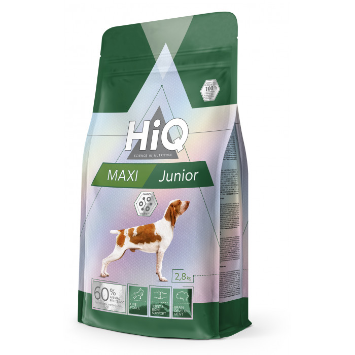 HIQ dry food for junior large breed dogs with poultry 