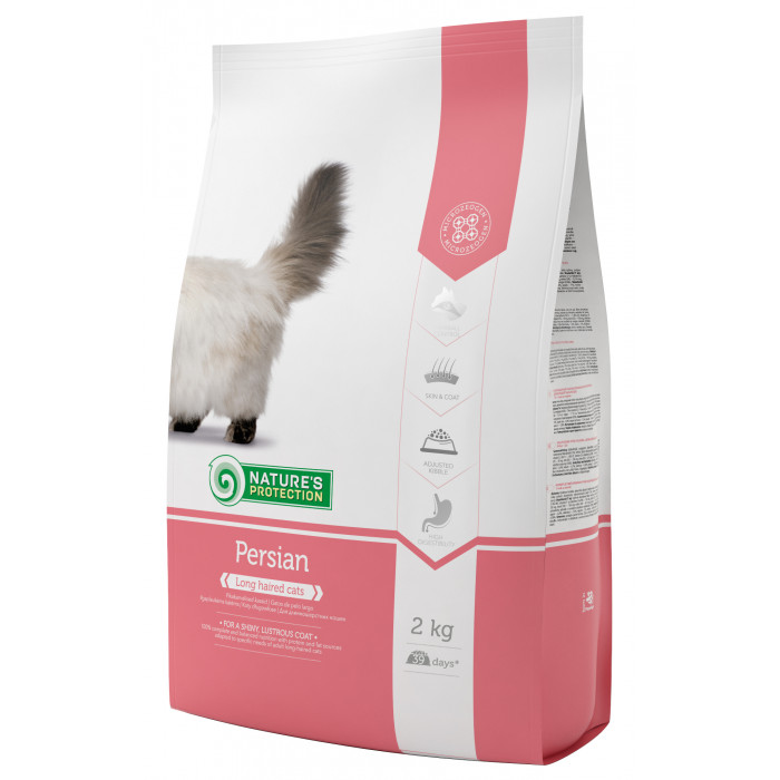 NATURE'S PROTECTION dry food for adult long haired cats with poultry 