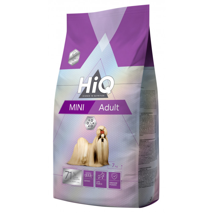 HIQ dry food for adult small breed dogs with poultry 