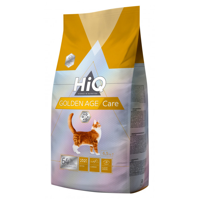 HIQ dry food for senior cats with poultry 