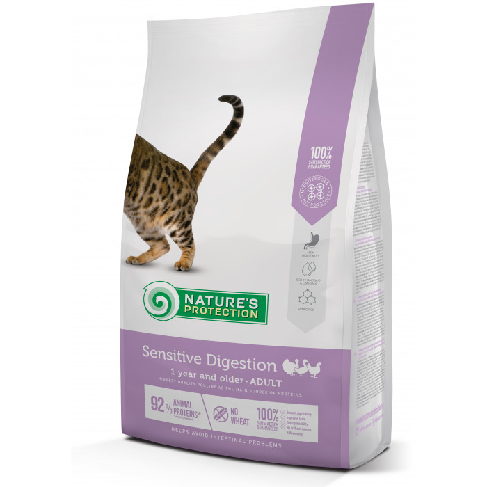 NATURE'S PROTECTION dry food for adult sensitive cats with poultry 