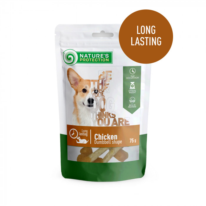 NATURE'S PROTECTION snack for dogs with chicken, weight - shaped, 