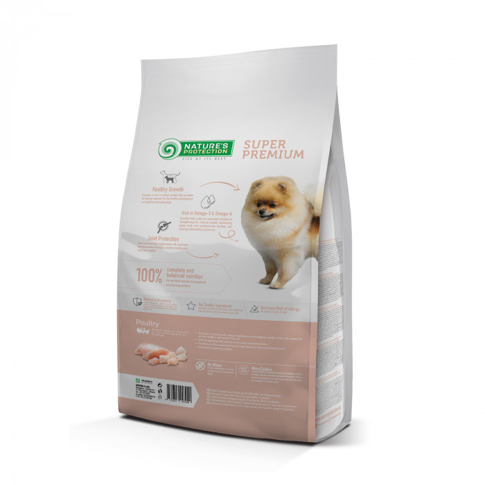 NATURE'S PROTECTION dry food for junior small breed dogs with poultry 