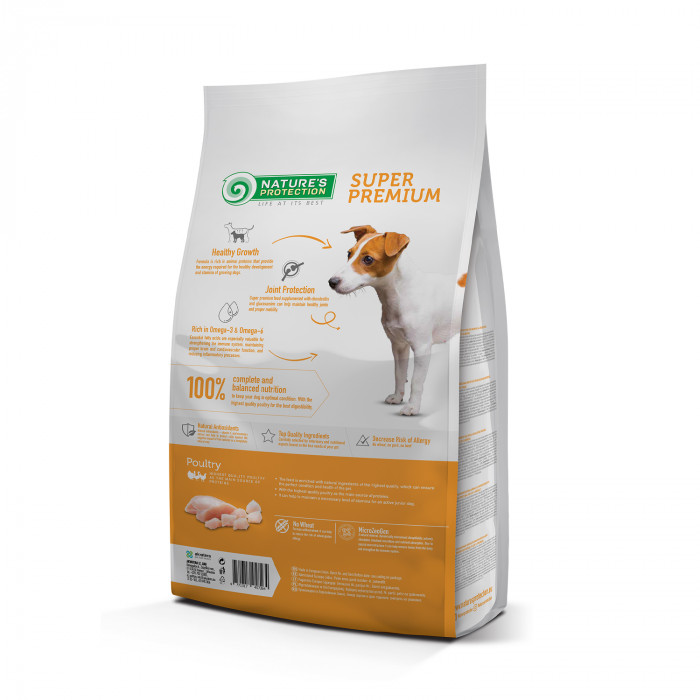 NATURE'S PROTECTION dry food for junior all breed dogs with poultry 