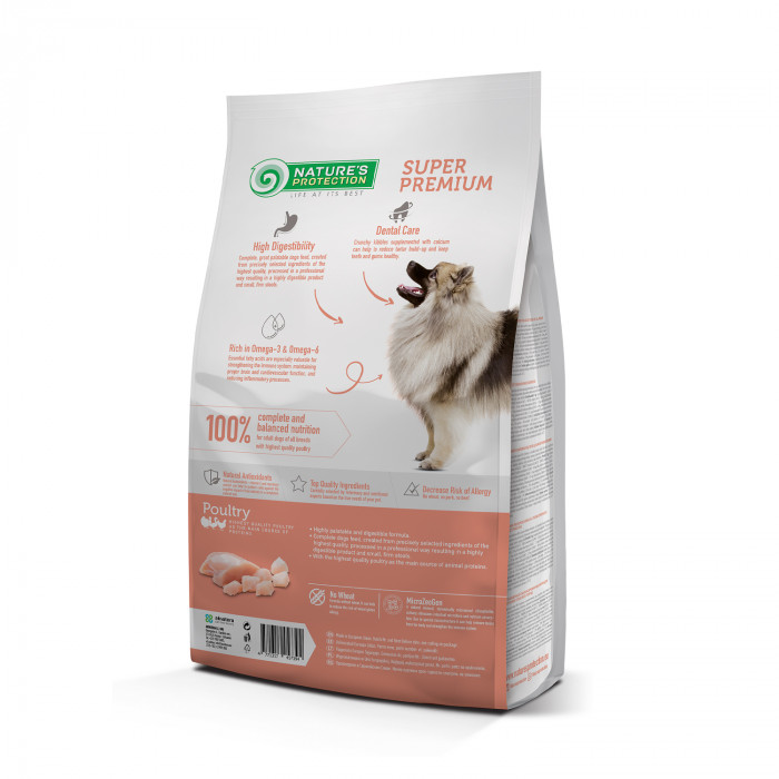 NATURE'S PROTECTION dry food for adult dogs of all breeds with poultry 