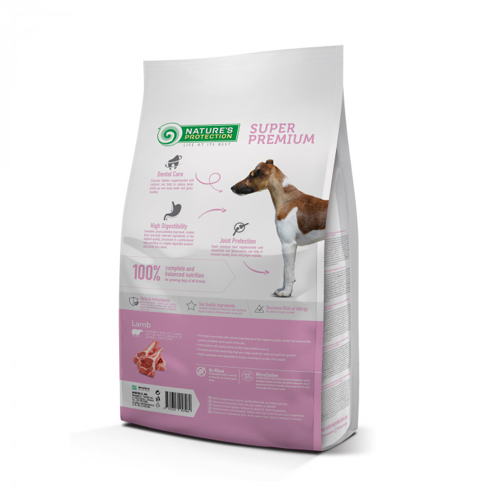 NATURE'S PROTECTION dry food for junior all breed dogs with lamb 