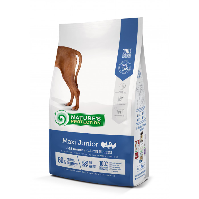 NATURE'S PROTECTION dry food for junior large breed dogs with poultry 