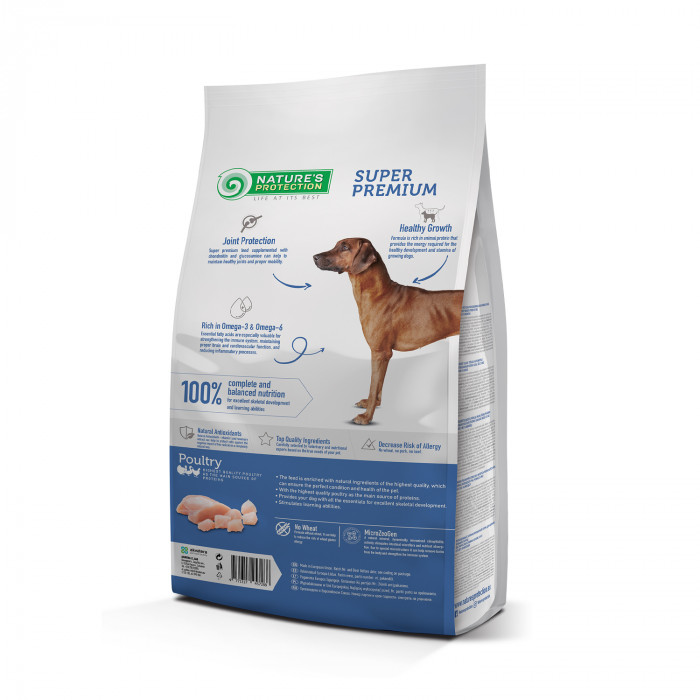 NATURE'S PROTECTION dry food for junior large breed dogs with poultry 