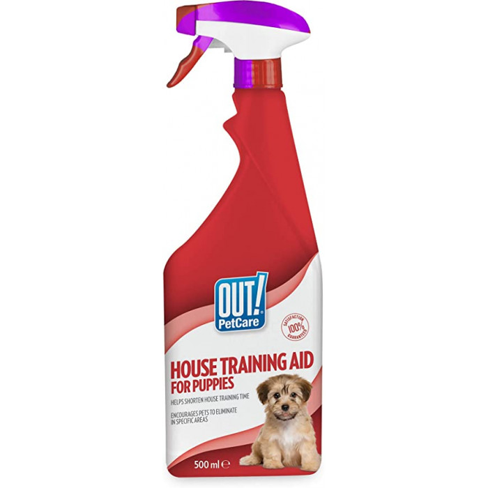 OUT! House training aid for puppies 