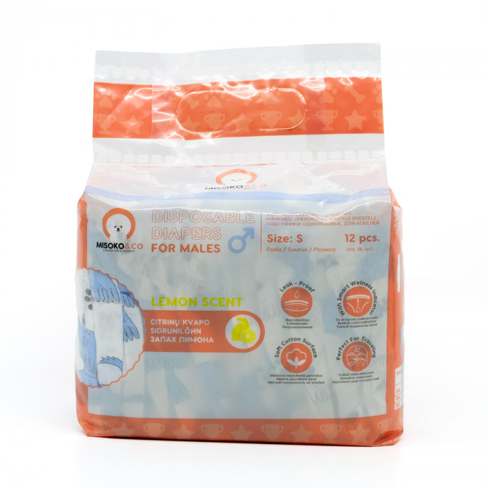 MISOKO disposable diapers for male dogs 