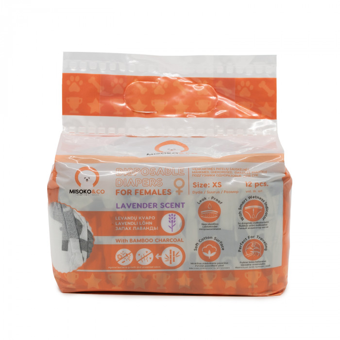 MISOKO disposable diapers for female dogs 