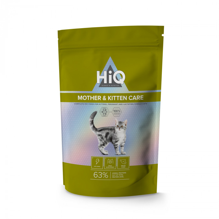 HIQ Kitten and Mother Care, dry food for kittens with poultry 