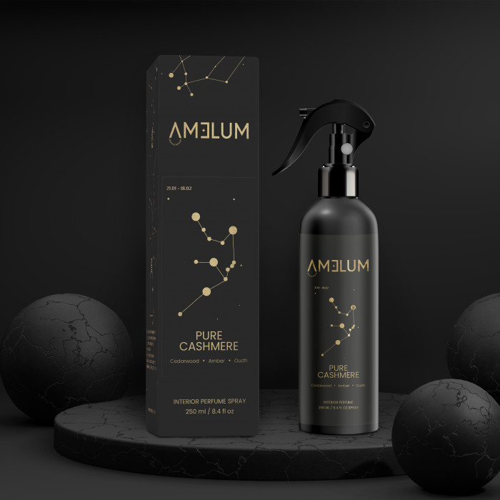 AMELUM Pure Cashmere purškiamas namų kvapas 