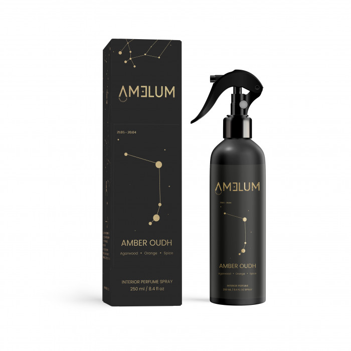 AMELUM Amber Oudh purškiamas namų kvapas 