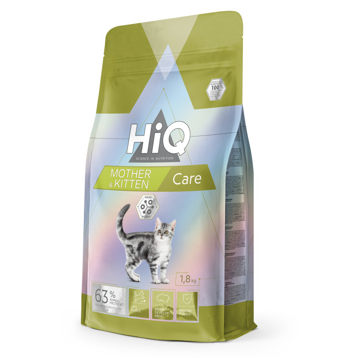 HIQ Kitten and Mother Care, dry food for kittens with poultry 