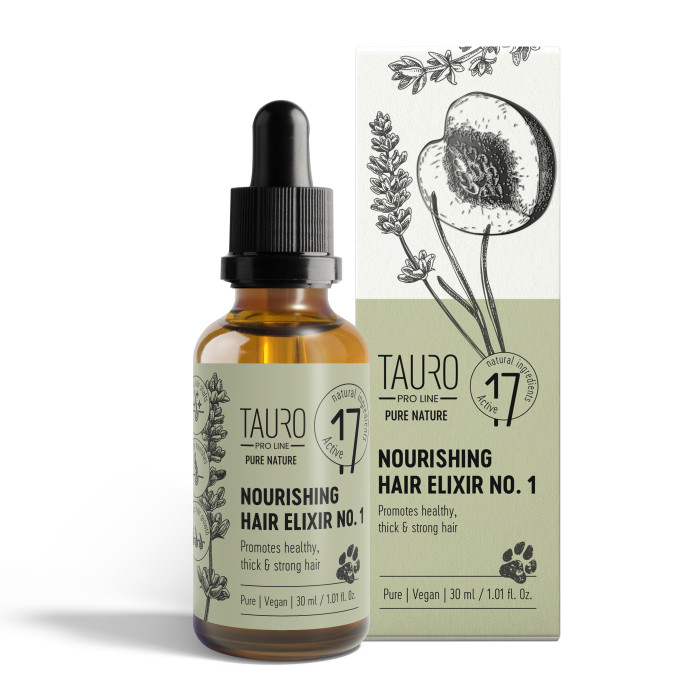 TAURO PRO LINE Pure Nature Nourishing Elixir No. 1, eliksyras puoselėjantis šunų ir kačių kailį 