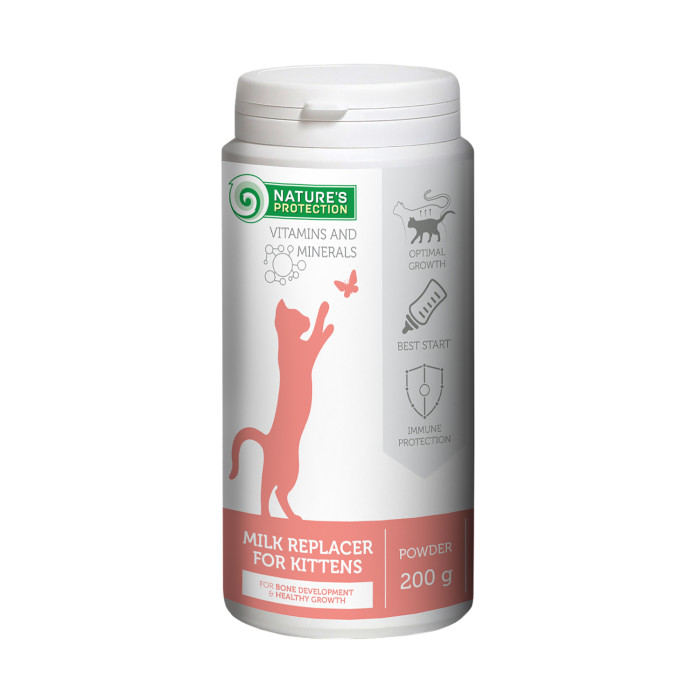 NATURE'S PROTECTION milk replacer for kittens for bone development & healthy growth 