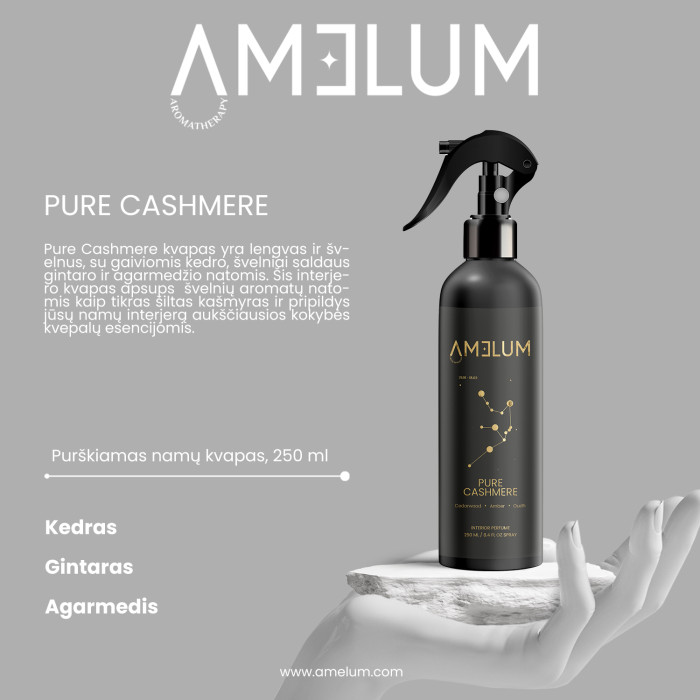 AMELUM Pure Cashmere purškiamas namų kvapas 