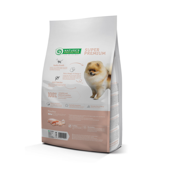 NATURE'S PROTECTION dry food for junior small breed dogs with poultry 