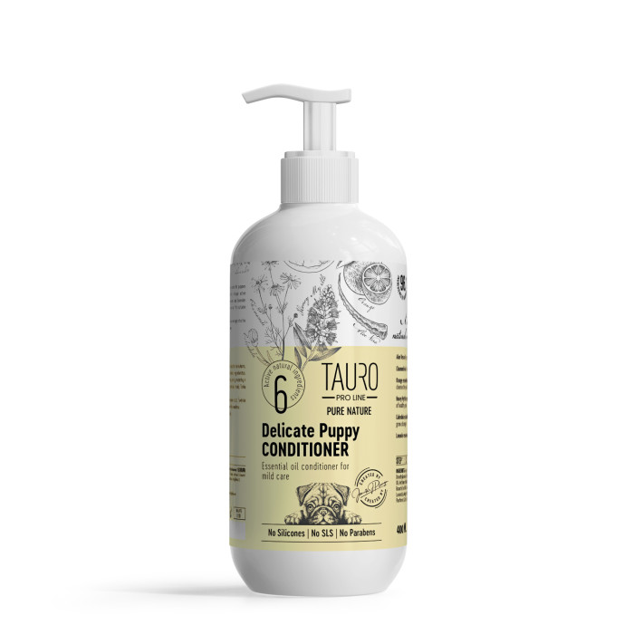 TAURO PRO LINE Pure Nature Delicate Puppy švelnus šuniukų kailio kondicionierius 