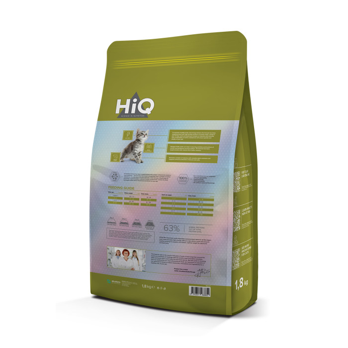 HIQ Kitten and Mother Care, dry food for kittens with poultry 