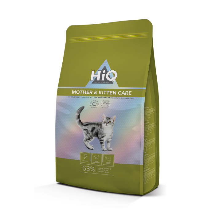 HIQ Kitten and Mother Care, dry food for kittens with poultry 