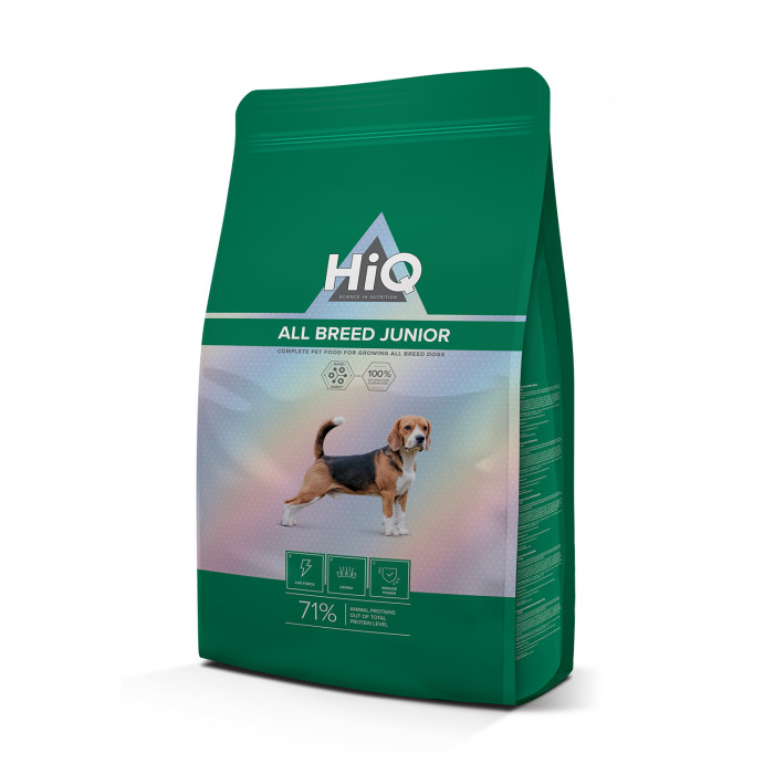 HIQ dry food for junior dogs with poultry 