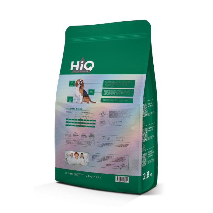 HIQ dry food for junior dogs with poultry 