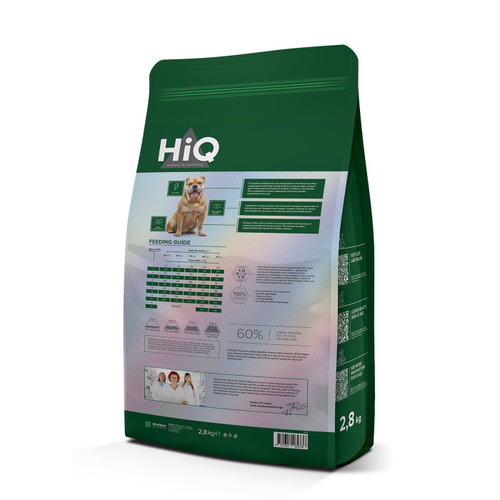 HIQ dry food for junior large breed dogs with poultry 