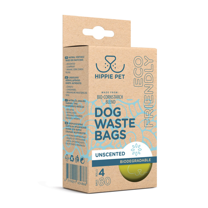 HIPPIE PET Biodegradable waste bags for dogs 