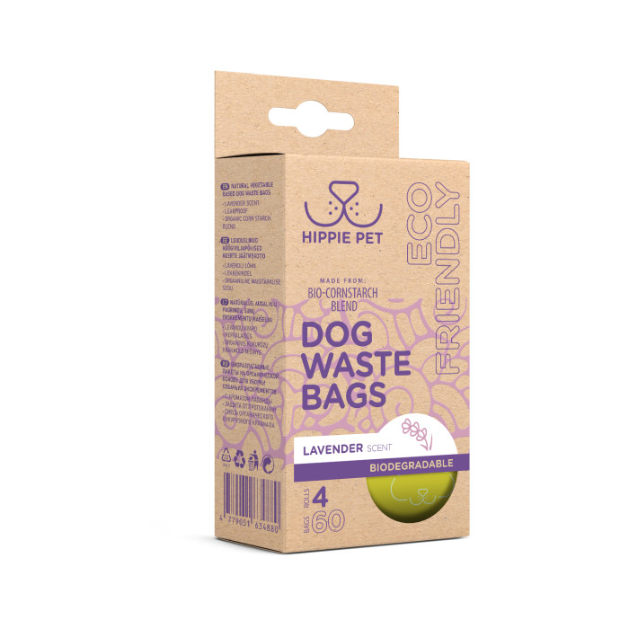 HIPPIE PET Biodegradable waste bags for dogs 